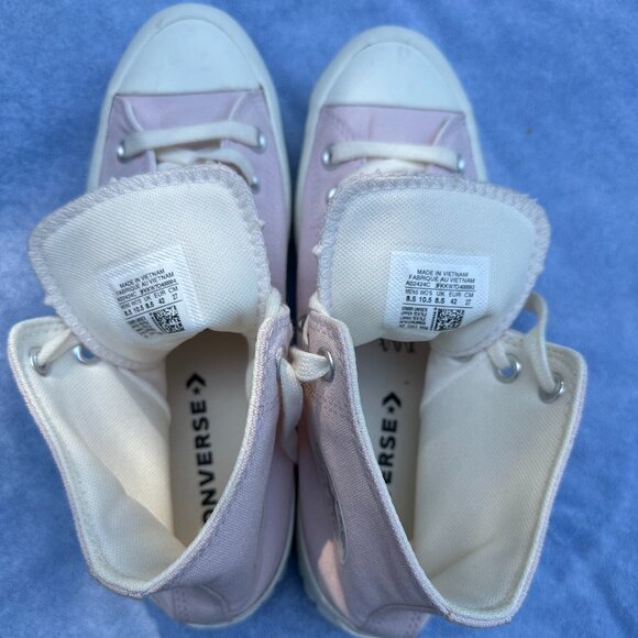 Converse Chuck Taylor Lugged 2.0 Pink High Tops Women's 10.5 - Picture 12 of 12